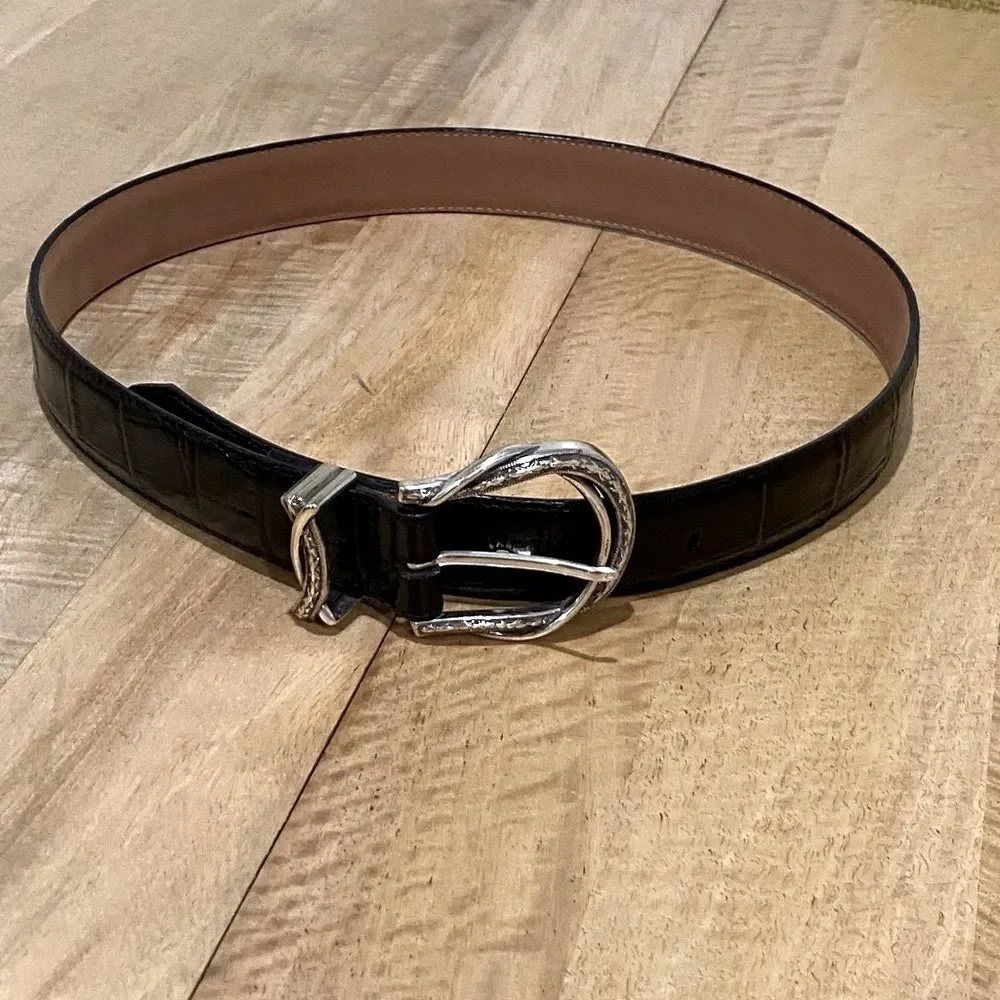 Brighton Paris Leather belt Sz 32/M